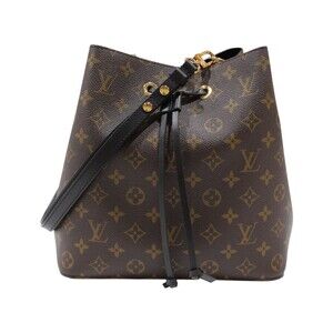 Louis Vuitton NeoNoe Monogram Brown Black Canvas Noir Shoulder Bag